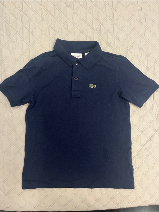 Lacoste Other - Lacoste navy blue short sleeve pique polo - boys size 10